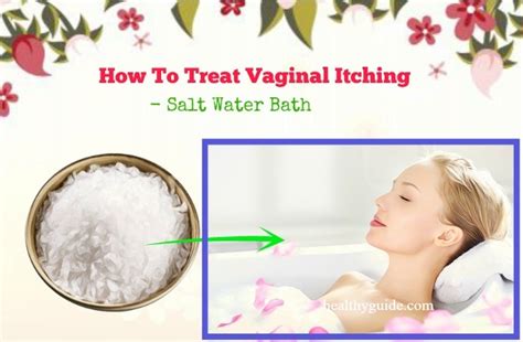 Use plain, unperfumed soaps to wash the area around the vagina gently every day. . Washing vagina with salt water